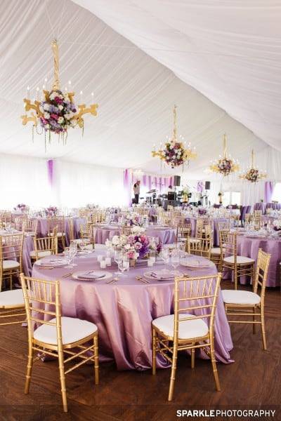 lilac and champagne wedding colors