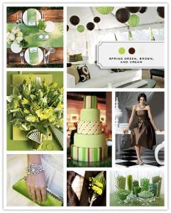 Color Palette: Spring Green, Brown and Cream 9