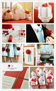 Color Palette: Red, Aqua, and White 3