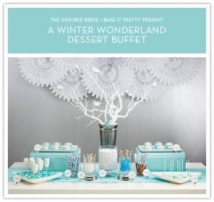 Do It Yourself Project: Winter Wonderland Dessert Buffet Decor 1