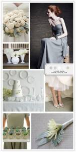 Color Palette: Silver, Sage, White, Cream, Tan 9