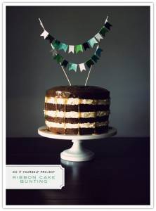 Do It Yourself Project: Ribbon Cake Bunting 1