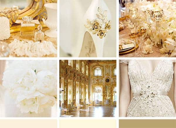 Wedding Color Palette: Gold - Inspired Bride