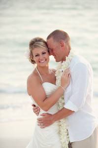 Bride and Groom on Beach