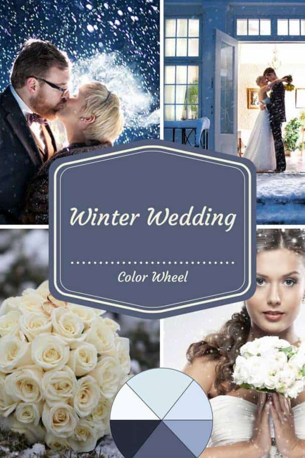 Winter Wedding Color Wheel Inspired Bride