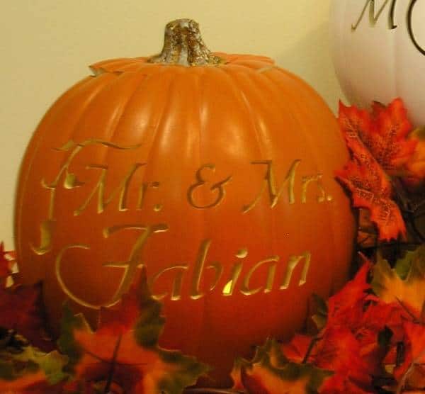 Fall Wedding Pumpkin Carvings For Table D cor Inspired Bride