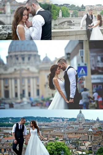 Pre-wedding photoshoot in Rome, Italy | The Inspired Bride