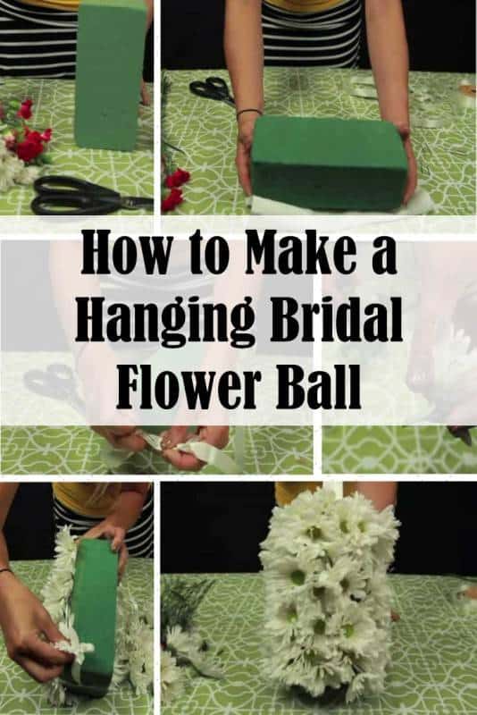 diy hanging-flower ball