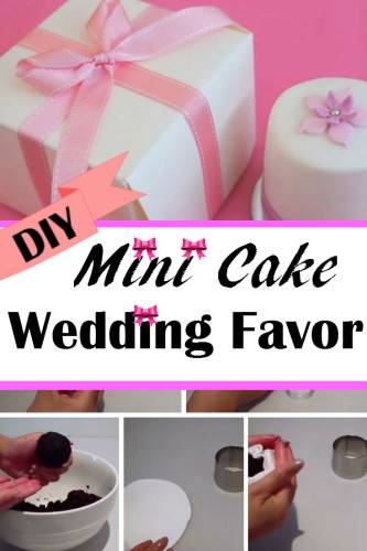 Fancy DIY Mini Cake as The Most Talked About Wedding Favor 7