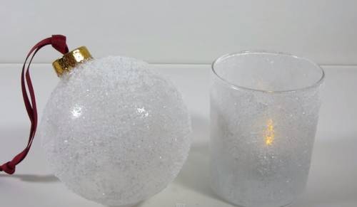 Diy wedding frosted glass decor