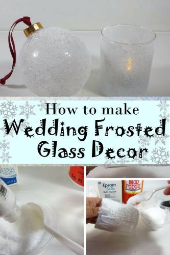 DIY Frosted Glass for Jaw-Dropping Winter Wedding Decor 9