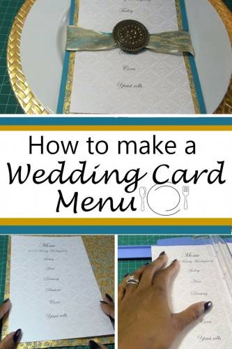 DIY Wedding Menu Card to Beautifully Show your Menu to Guests 1