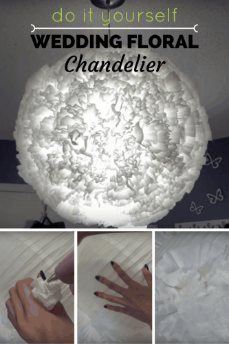 Ingenious DIY Floral Chandelier Using Coffee Filters to Achieve an Elegant Ambiance on your Big Day 5