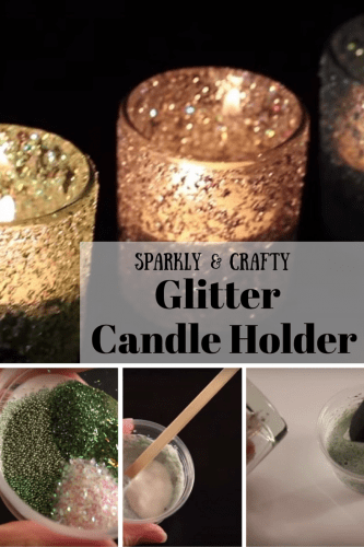 DIY Glitter Candle Holders - Glamorous and Sparkly Work of Art 9