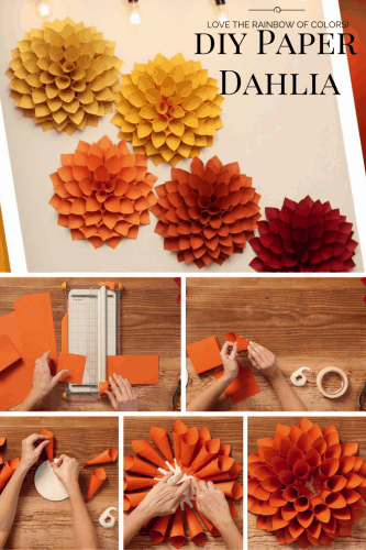 DIY Paper Dahlia – The Oversized Paper Version of the Beloved Spring Flower 1