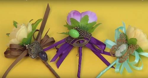 DIY Mens Wedding Boutonniere