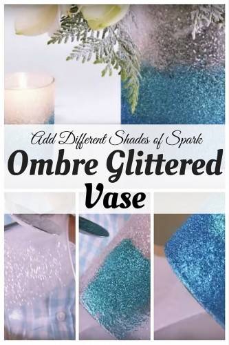 DIY Ombre Glittered Vase: Add Different Shades of Spark 17