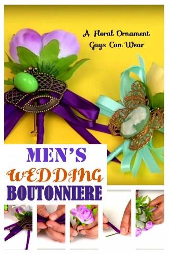 DIY Men’s Wedding Boutonniere: A Floral Ornament Guys Can Wear 1