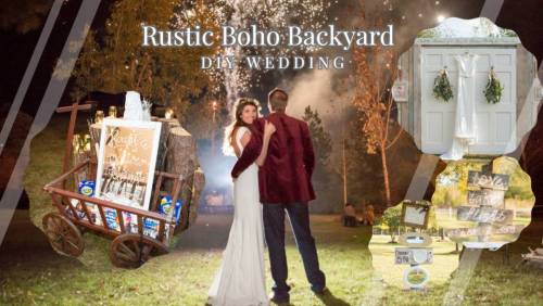 Rustic Boho Backyard DIY Wedding 2