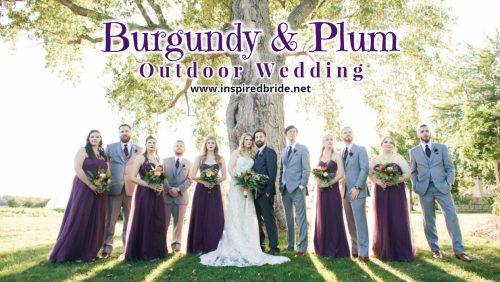 Burgundy and Plum Outdoor Wedding 135