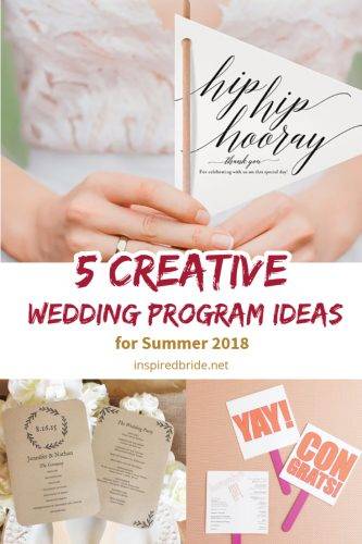 5 Creative Wedding Program Ideas for Summer 2024 135