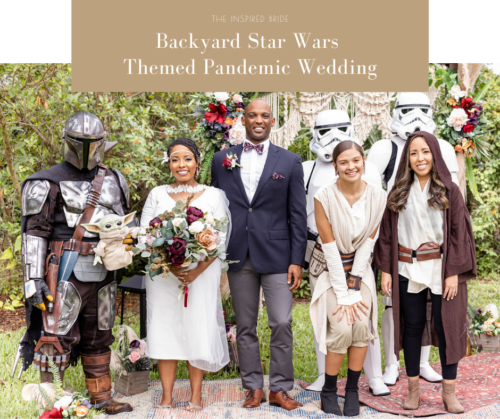 Backyard Star Wars Themed Pandemic Wedding 38