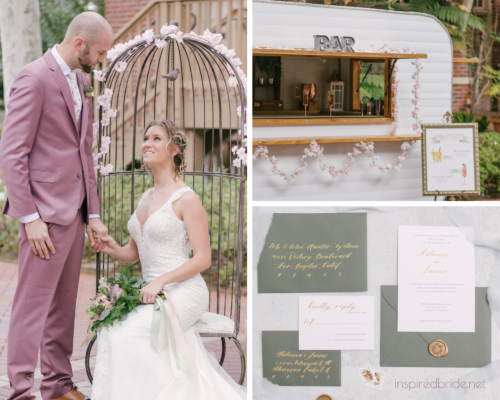 Styled Dusty Rose Rustic Wedding