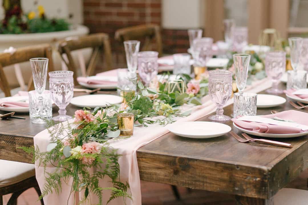 Styled Dusty Rose Rustic Wedding 81