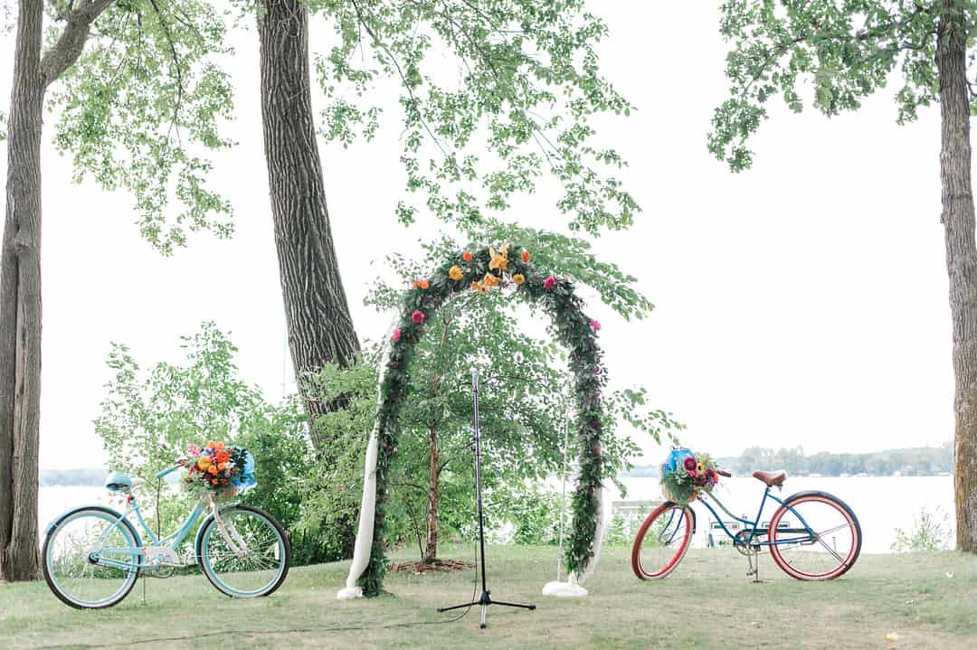 Colorful Bike Themed Wedding 43