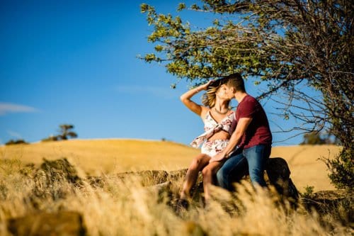 Playful and Romantic Hill Engagement Session 102