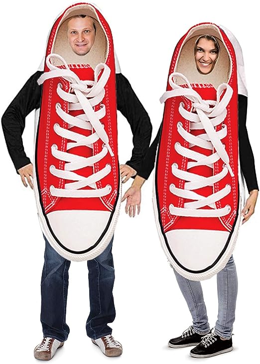 Tigerdoe Couples Costumes – Novelty Sneaker Costume – Funny Adult Halloween Costumes – 2 Pc