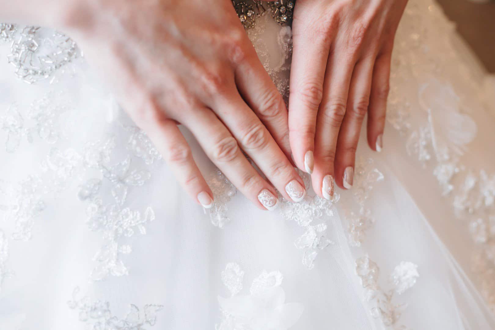 30+ One-of-a-Kind White Wedding Nail Designs For Brides 89