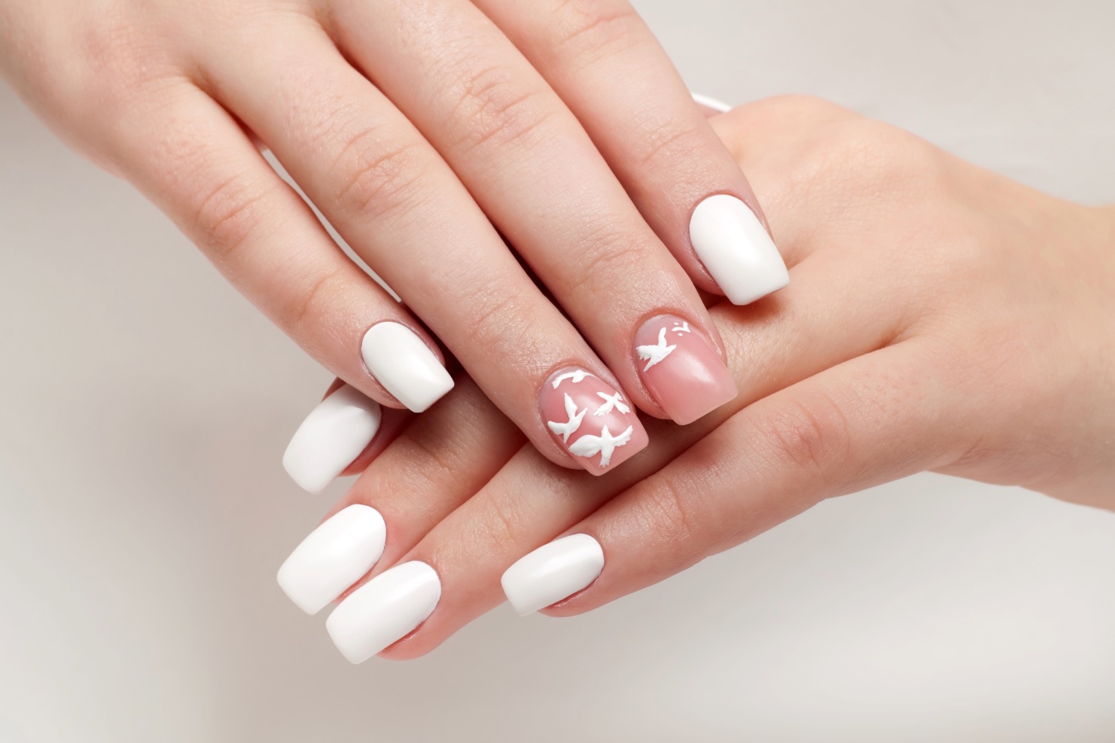 30+ One-of-a-Kind White Wedding Nail Designs For Brides 125