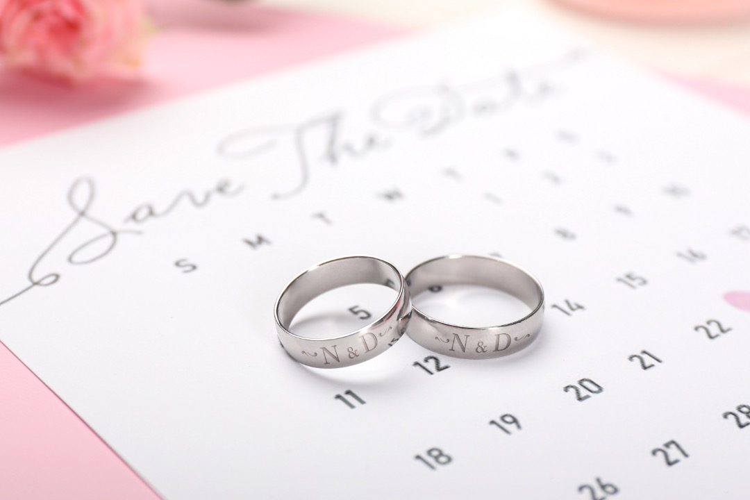 Can't Decide? Mix and Match Wedding Band Engraving Ideas 20