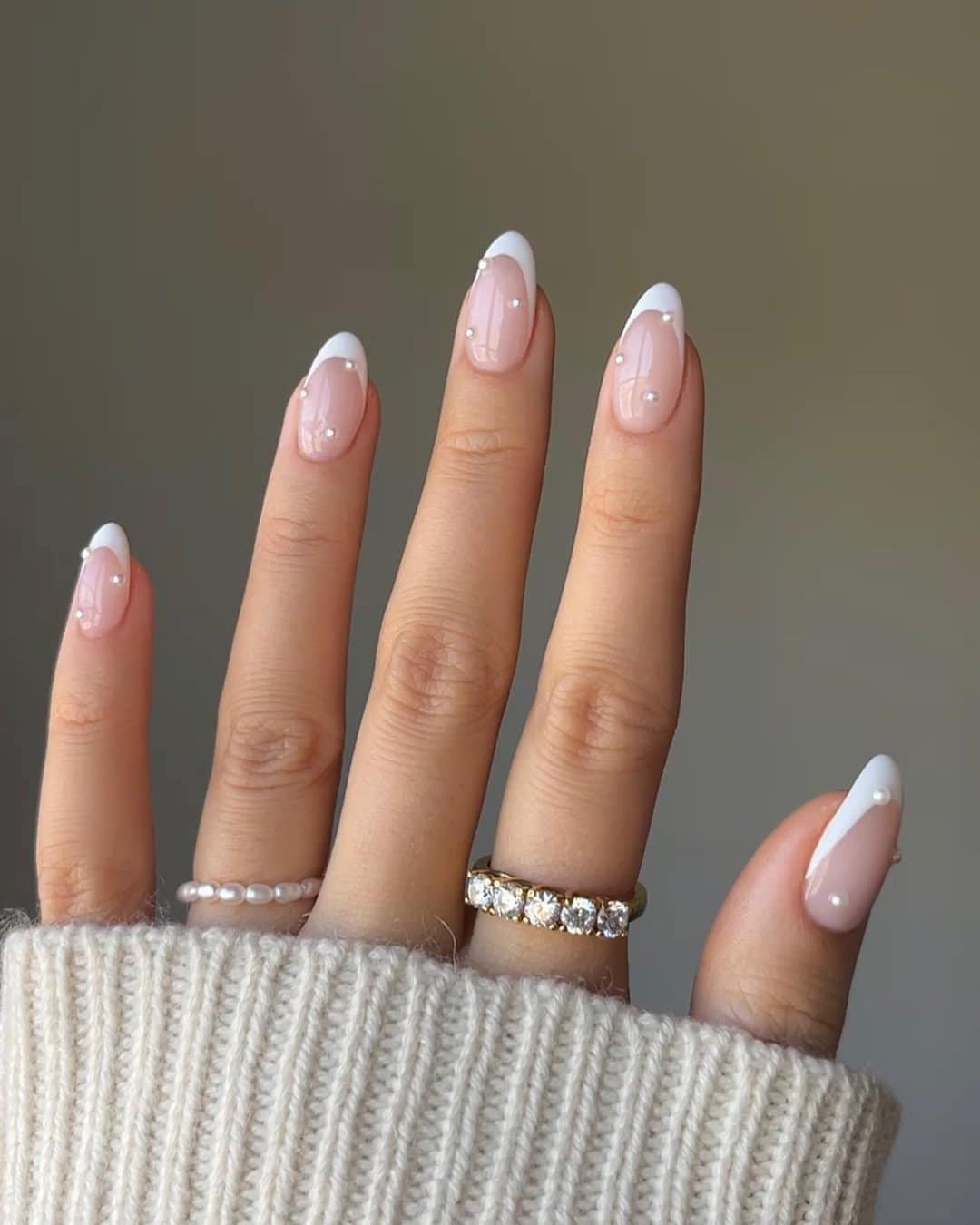 30+ One-of-a-Kind White Wedding Nail Designs For Brides 77