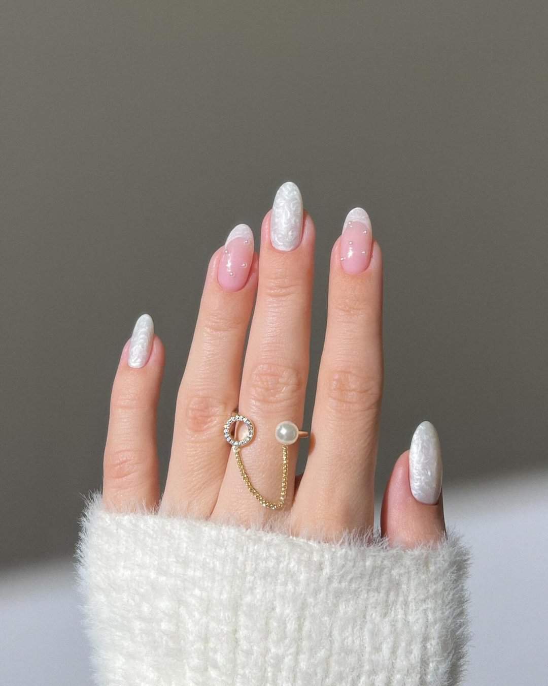 30+ One-of-a-Kind White Wedding Nail Designs For Brides 95