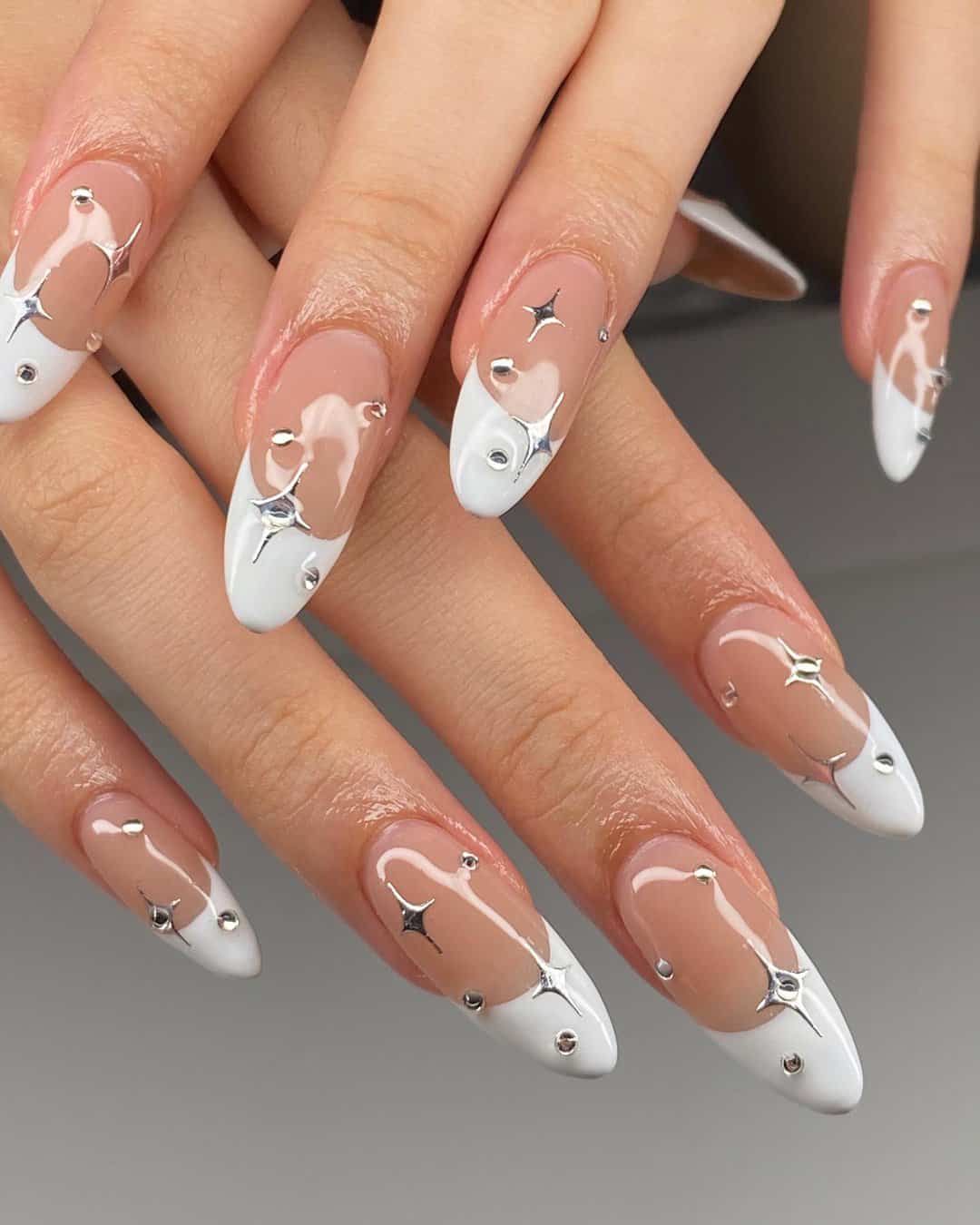 30+ One-of-a-Kind White Wedding Nail Designs For Brides 97