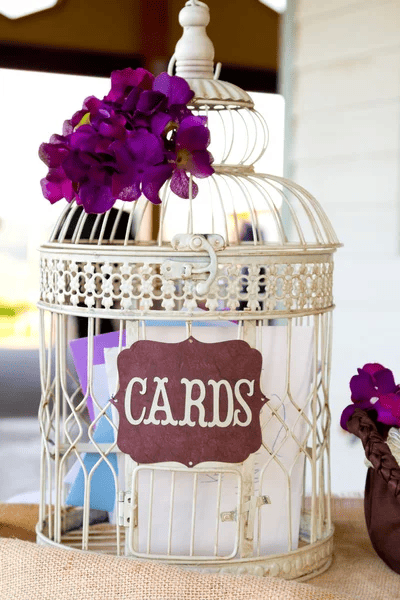 DIY Ideas: Repurpose a Vintage Birdcage into a Charming Wedding Card Box 7