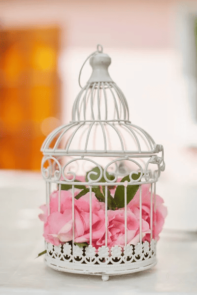 DIY Ideas: Repurpose a Vintage Birdcage into a Charming Wedding Card Box 9